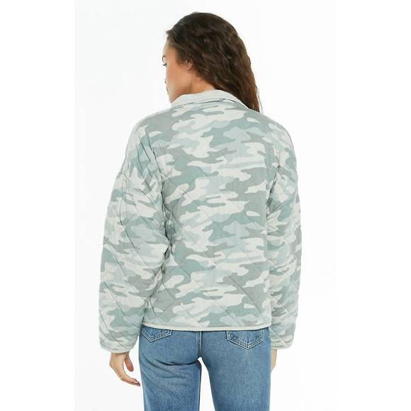NEW Z SUPPLY maya quilted jacket in camo - Picture 3 of 3